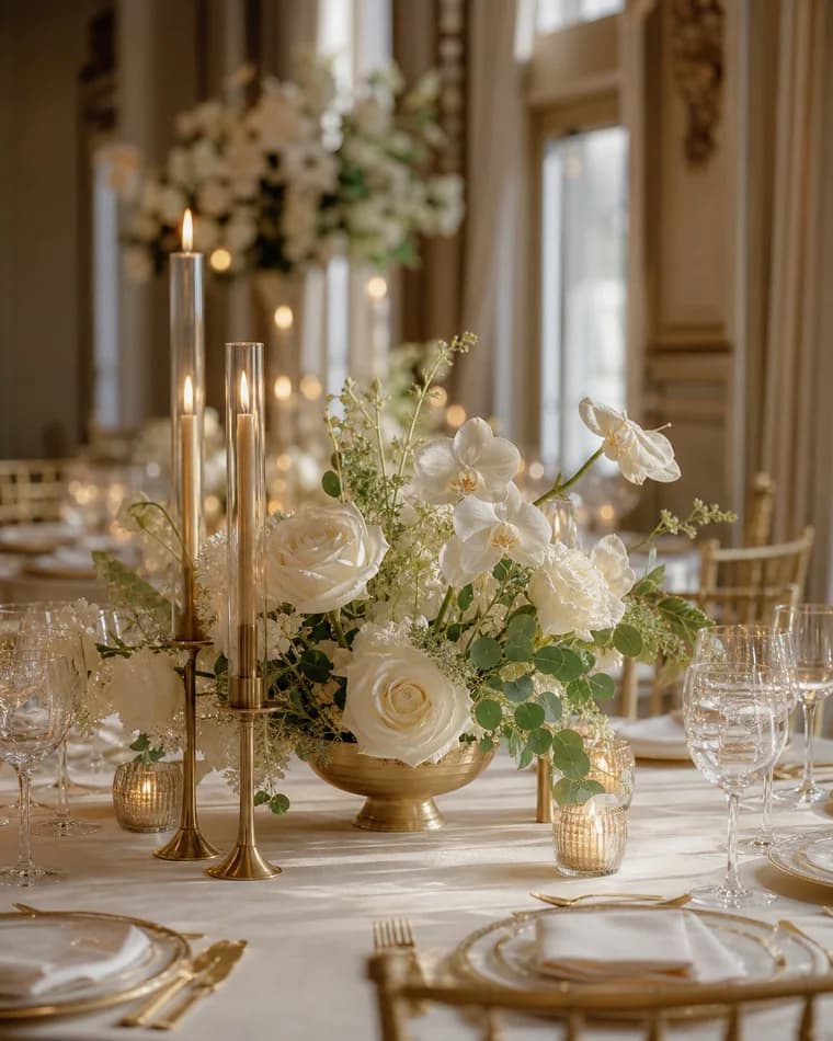 Diseño floral elegante para una celebración